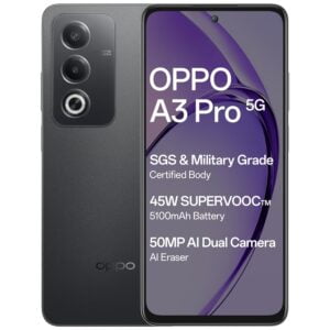 OPPO A3 Pro 5G (Moonlight Purple,Starry Black 8GB RAM, 128GB Storage)|6.67” HD+ 120Hz Refresh Rate Screen | 45W SUPERVOOC|